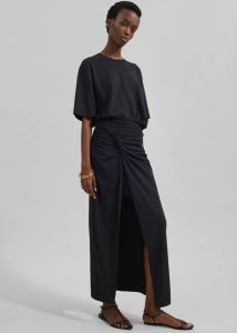 Black Tops Harper Soft Organic T-Shirt - Black Women The Frankie Shop - Image 4