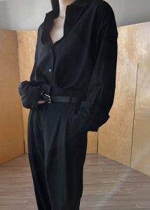 Black Tops The Frankie Shop Women Gelso Shirt - Black