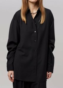 Black Tops The Frankie Shop Women Gelso Shirt - Black - Image 3