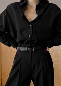Black Tops The Frankie Shop Women Gelso Shirt - Black - Image 4