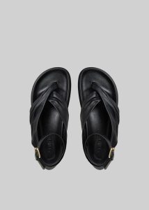 Black Women A.emery Mantei Sandals - Black The Frankie Shop Sandals - Image 3