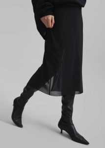 Black Women Suva Sheer Skirt - Black Bottoms The Frankie Shop - Image 3