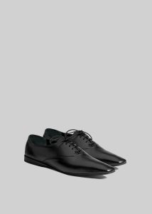 Black Women The Frankie Shop Flats Loulou Studio Nora Oxford Shoes - Black