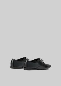 Black Women The Frankie Shop Flats Loulou Studio Nora Oxford Shoes - Black - Image 3
