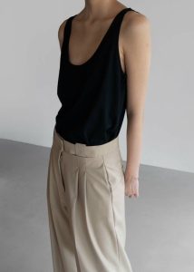 Black Women The Frankie Shop Penelope Tank Top - Black Tops - Image 4