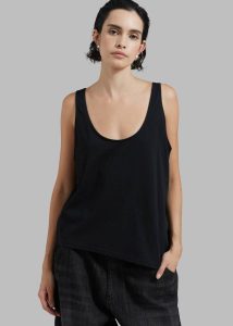 Black Women The Frankie Shop Penelope Tank Top - Black Tops - Image 5