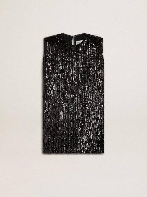 Black Women Women’s Black Sequin Dress Dresses & Jumpsuits Golden Goose
