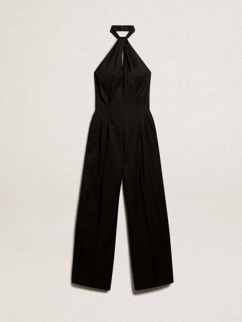 Black Wool Gabardine Jumpsuit Black Golden Goose Dresses & Jumpsuits Women