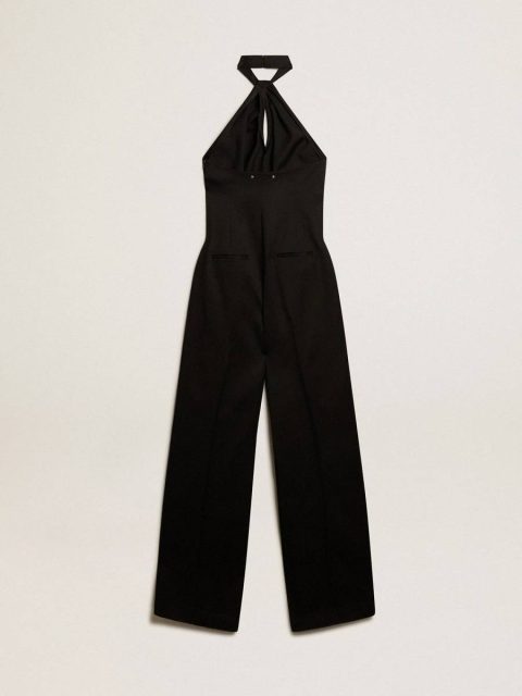 Black Wool Gabardine Jumpsuit Black Golden Goose Dresses & Jumpsuits Women - Image 5
