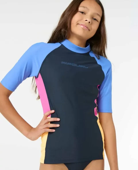 Block Party Short Sleeve Rash Vest Rash Guards & Vest Rip Curl Kids
