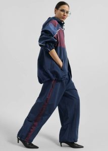 Blue Bromley Colorblock Joggers - Navy Women The Frankie Shop Bottoms