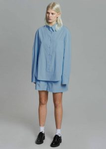 Blue Lui Organic Cotton Shirt - Blue Women Tops The Frankie Shop - Image 4