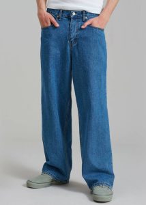 Blue Men Bottoms The Frankie Shop Connor Jeans - Medium Wash