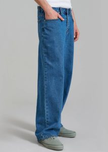 Blue Men Bottoms The Frankie Shop Connor Jeans - Medium Wash - Image 3
