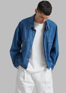 Blue Outerwear Miller Denim Jacket - Blue The Frankie Shop Men