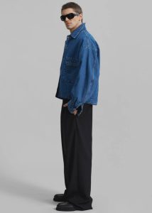 Blue Outerwear Miller Denim Jacket - Blue The Frankie Shop Men - Image 5