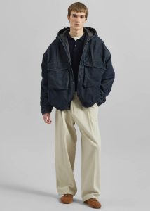 Blue Outerwear The Frankie Shop Men Donovan Padded Denim Jacket  - Dark Wash - Image 2