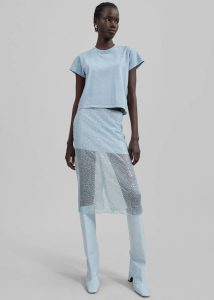 Blue The Frankie Shop Women Bottoms Jess Sequin Skirt - Blue