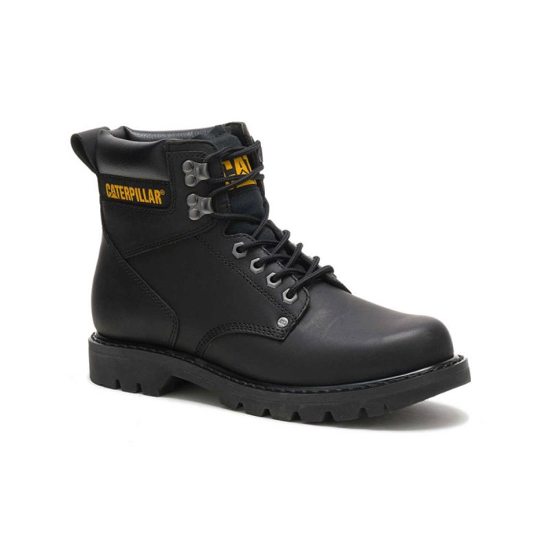Boots Cat Men Men's Second Shift Work Boot Black - Image 3