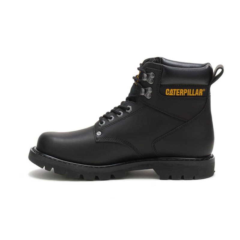 Boots Cat Men Men's Second Shift Work Boot Black - Image 4