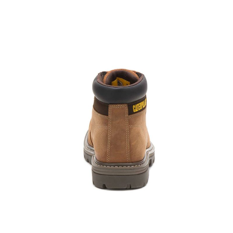Boots Cat Men's Outbase Waterproof Work Boot Brown Men - Image 4