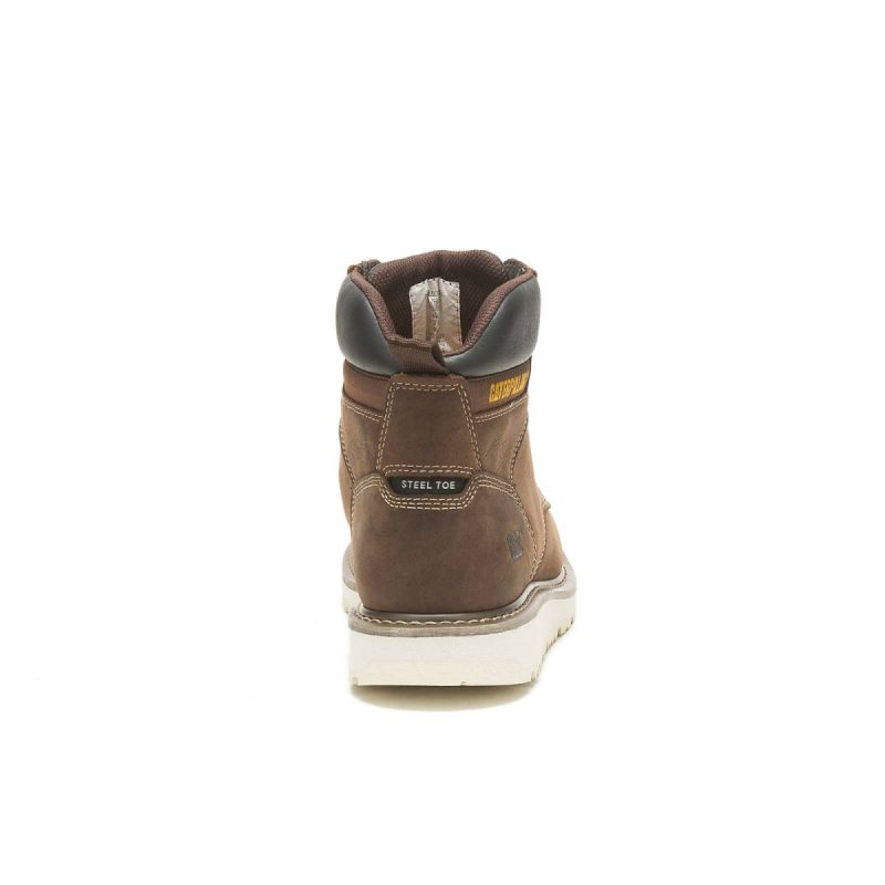 Boots Khaki Men Cat Men's Calibrate Steel Toe Work Boot - Image 5
