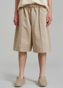 Bottoms Adan Bermuda Shorts - Beige Beige Men The Frankie Shop - Image 2