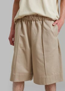 Bottoms Adan Bermuda Shorts - Beige Beige Men The Frankie Shop - Image 3