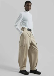 Bottoms Beige Haskel Cargo Pants - Beige Women The Frankie Shop - Image 5