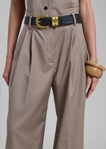 Bottoms Beige Jorae Pleated Trousers - Taupe Women The Frankie Shop - Image 4