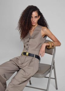 Bottoms Beige Jorae Pleated Trousers - Taupe Women The Frankie Shop - Image 5