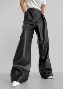 Bottoms Black The Frankie Shop Women Helsinki Faux Leather Pants - Black