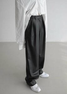 Bottoms Black The Frankie Shop Women Helsinki Faux Leather Pants - Black - Image 4