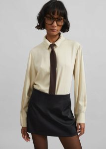 Bottoms Black Women Nessa Mini Skirt - Black The Frankie Shop