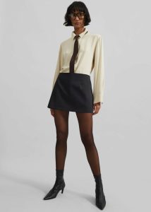 Bottoms Black Women Nessa Mini Skirt - Black The Frankie Shop - Image 3