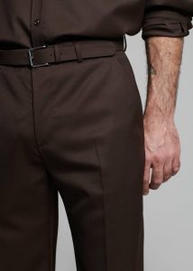 Bottoms Brown Mason Wool Trousers - Brown Men The Frankie Shop - Image 3