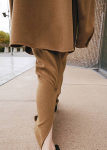 Bottoms Brown The Frankie Shop Women Malvo Long Wool Pencil Skirt - Camel - Image 2