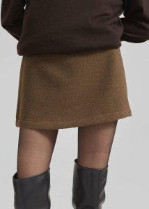 Bottoms Brown Women The Frankie Shop Belsay Skort - Khaki Brown - Image 4