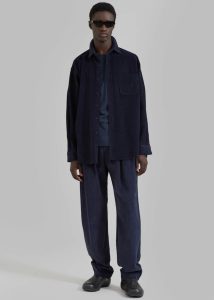 Bottoms Camden Corduroy Pants - Navy Blue The Frankie Shop Men - Image 5