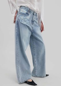 Bottoms Ceres Ripped Jeans - Worn Wash Women Blue The Frankie Shop