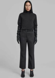 Bottoms Grey 3.1 Phillip Lim Slim Kick Flare Trousers - Ink The Frankie Shop Women - Image 2