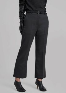 Bottoms Grey 3.1 Phillip Lim Slim Kick Flare Trousers - Ink The Frankie Shop Women - Image 5