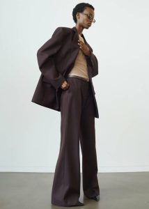 Bottoms Lyra Flared Pants - Dark Plum The Frankie Shop Women Purple - Image 2