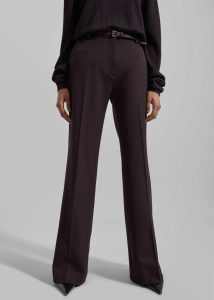 Bottoms Lyra Flared Pants - Dark Plum The Frankie Shop Women Purple