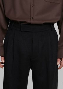 Bottoms Men Beo Wool Suit Pants - Black The Frankie Shop Black - Image 3