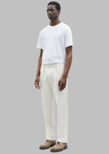 Bottoms Samsøe Samsøe Jabari Trousers - Clear Cream Men The Frankie Shop Clear Cream - Image 2