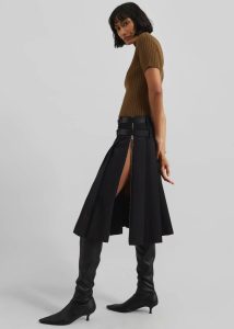 Bottoms Sarina Pleated Skirt - Black Black Women The Frankie Shop - Image 3