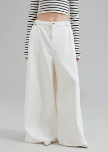 Bottoms Sasha Wide Leg Jeans - Off White White The Frankie Shop Women - Image 4