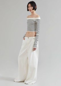 Bottoms Sasha Wide Leg Jeans - Off White White The Frankie Shop Women - Image 5