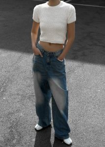 Bottoms Tanner Bleach Jeans - Worn Wash The Frankie Shop Women Blue - Image 3
